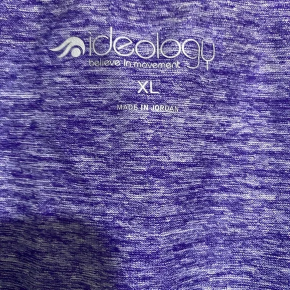 Women Sport Tee Extra Large XL Rapidry Tee Yoga Top Marled Purple T-Shirt - Picture 5 of 14